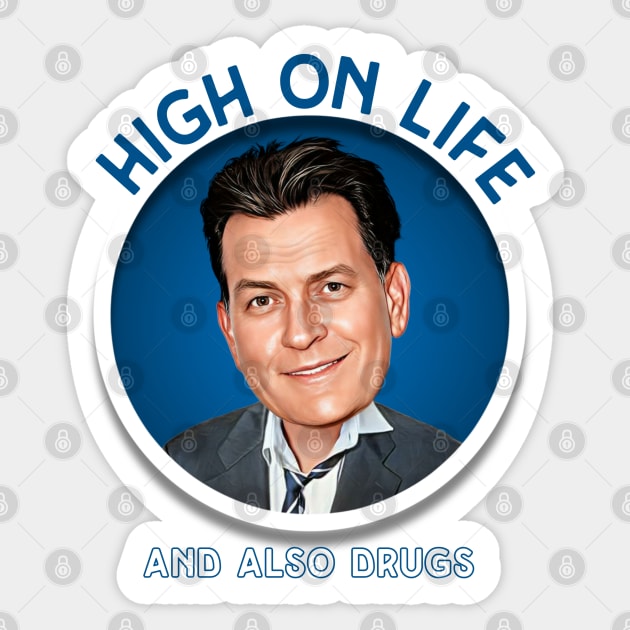 Charlie Sheen Sticker by Zbornak Designs